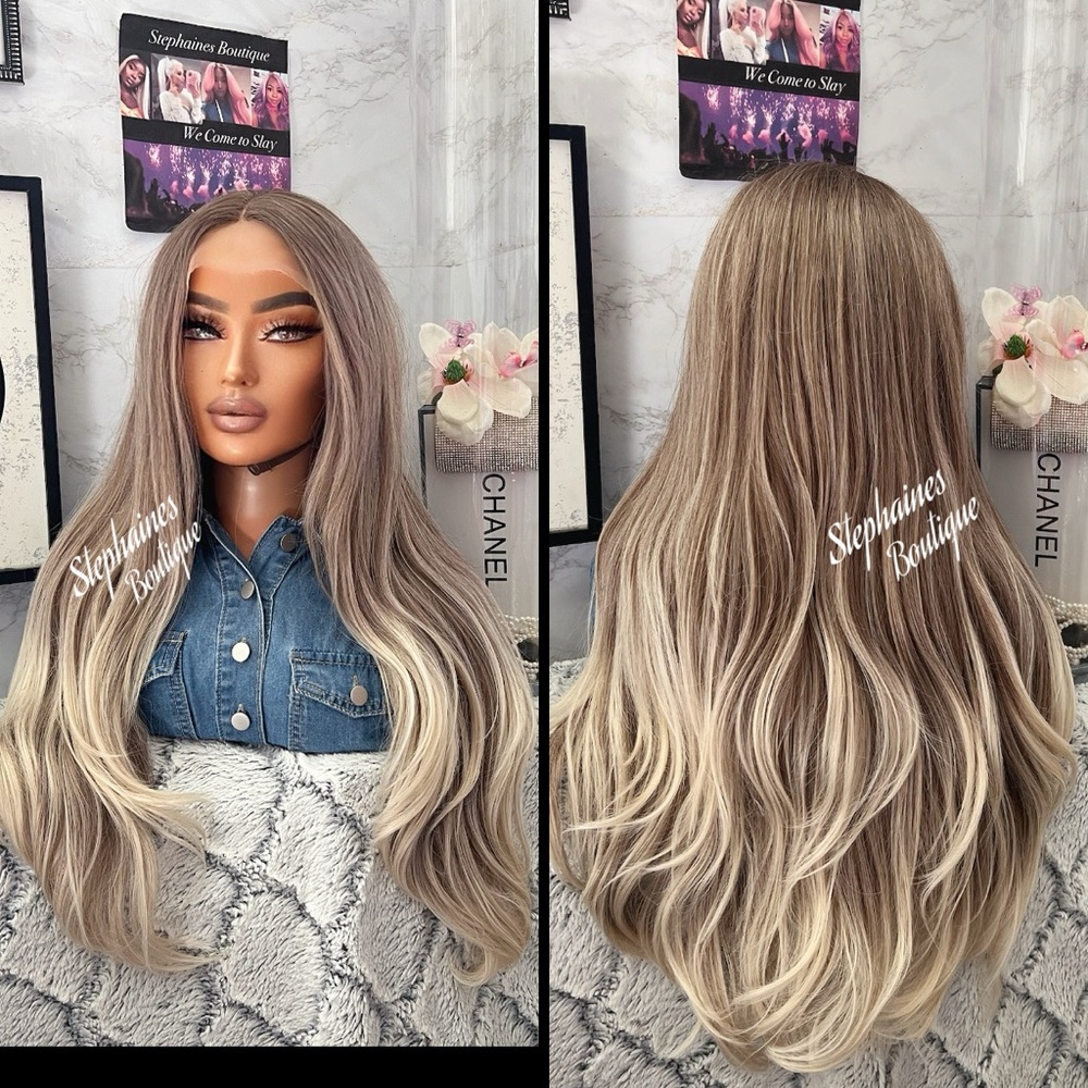 Human Hair Blended Lace Front Wig